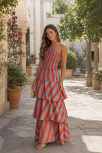 Vestido estampado coral| México (PREVENTA)