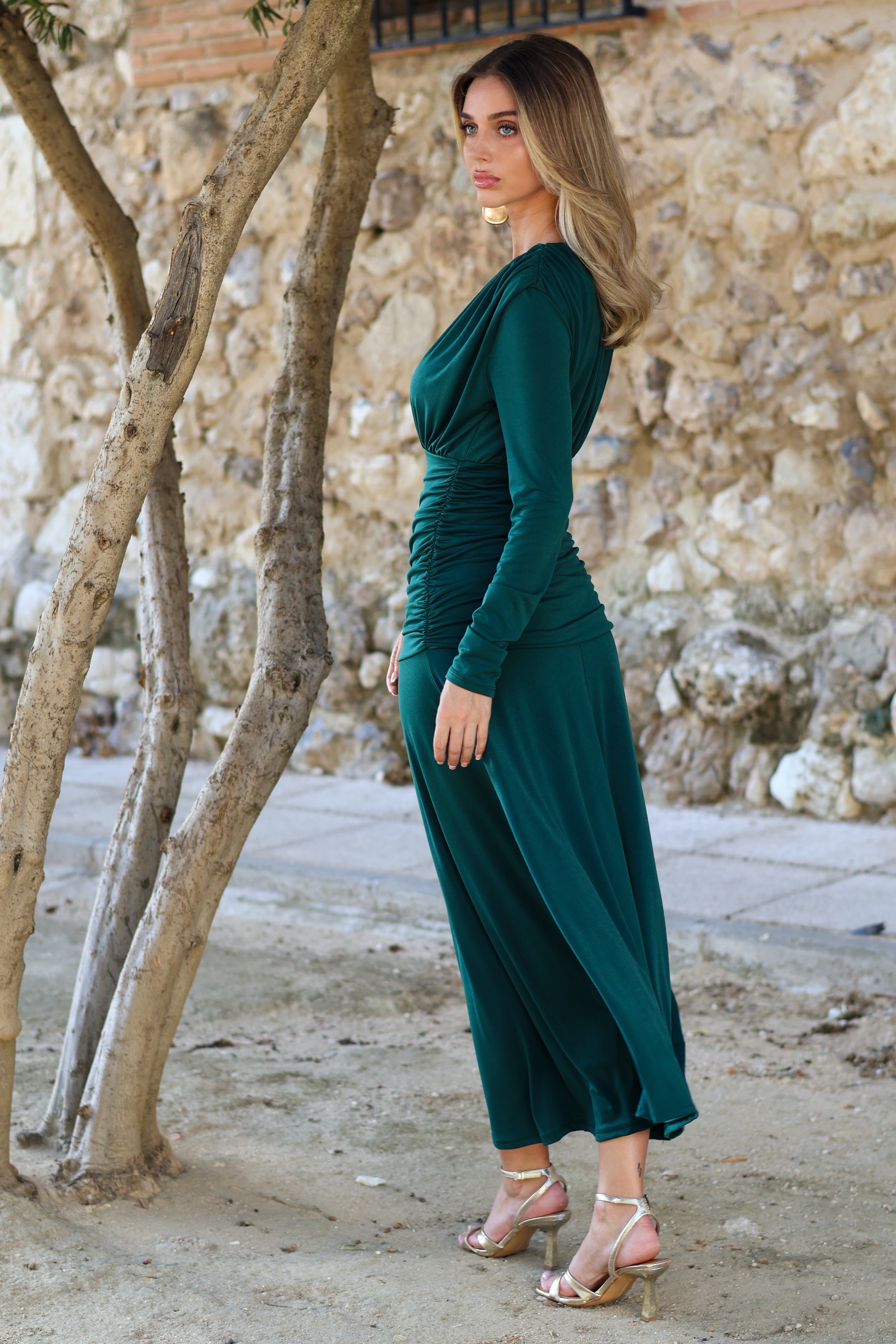 Vestido verde| Olimpia