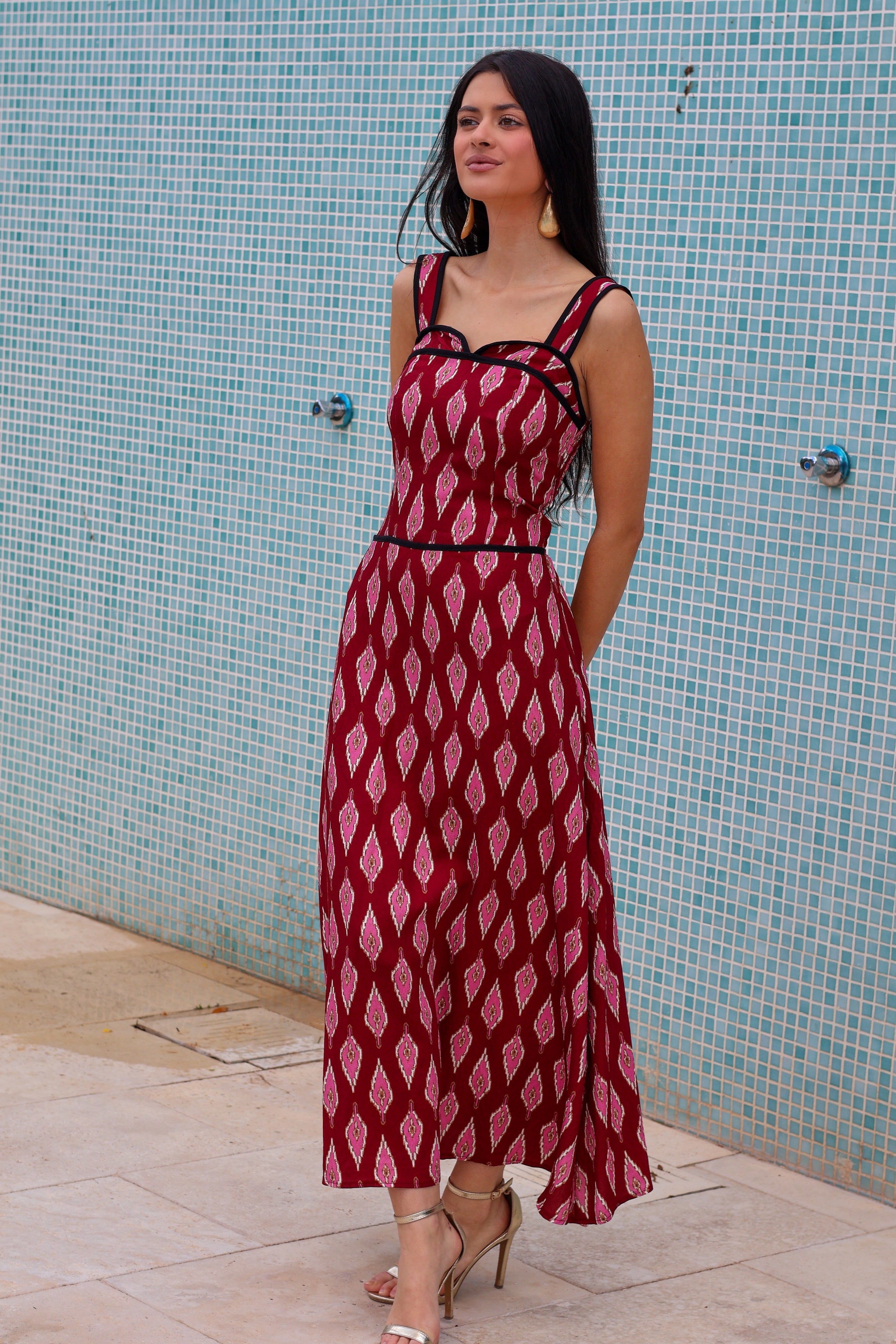 Vestido buganvilla midi| Solara