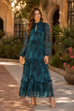 Vestido petróleo| Angelica