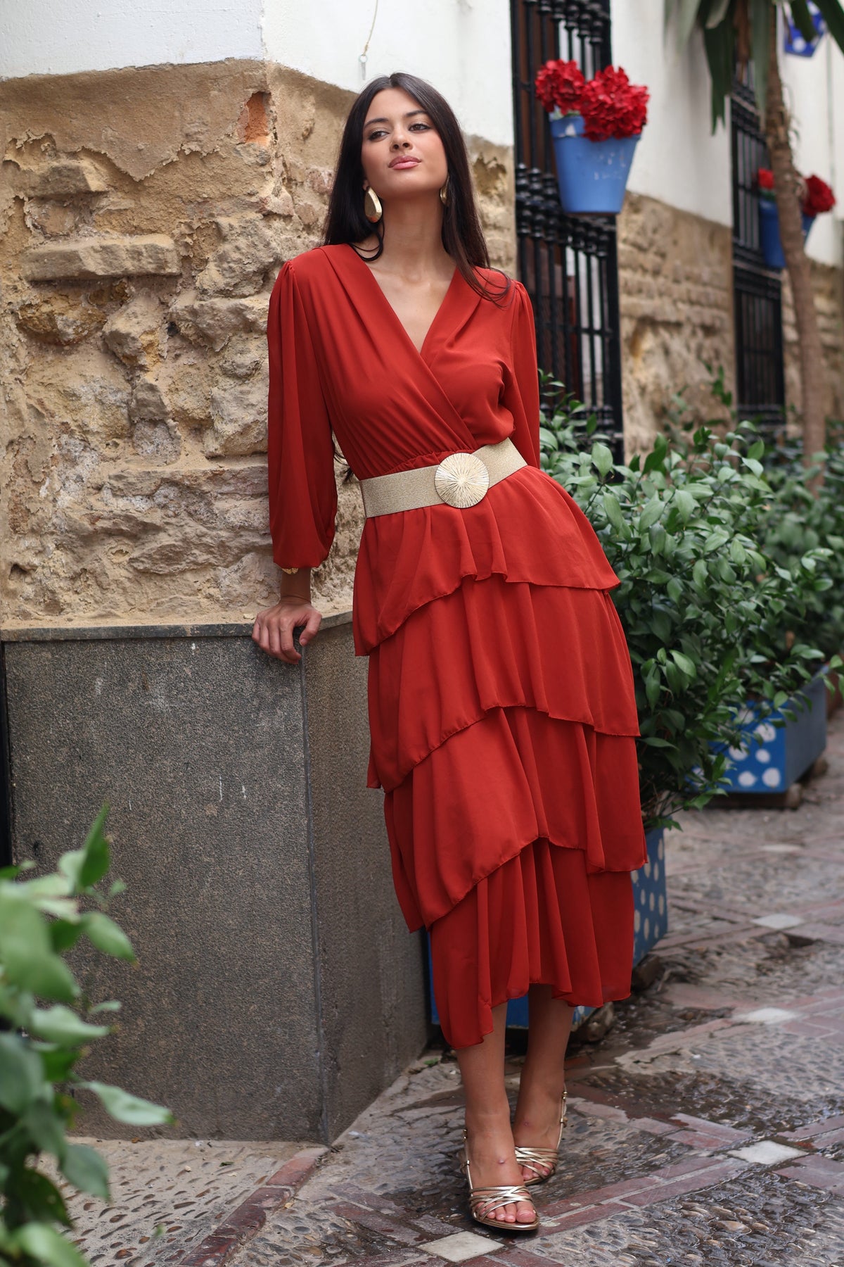 Vestido midi caldera| Córdoba