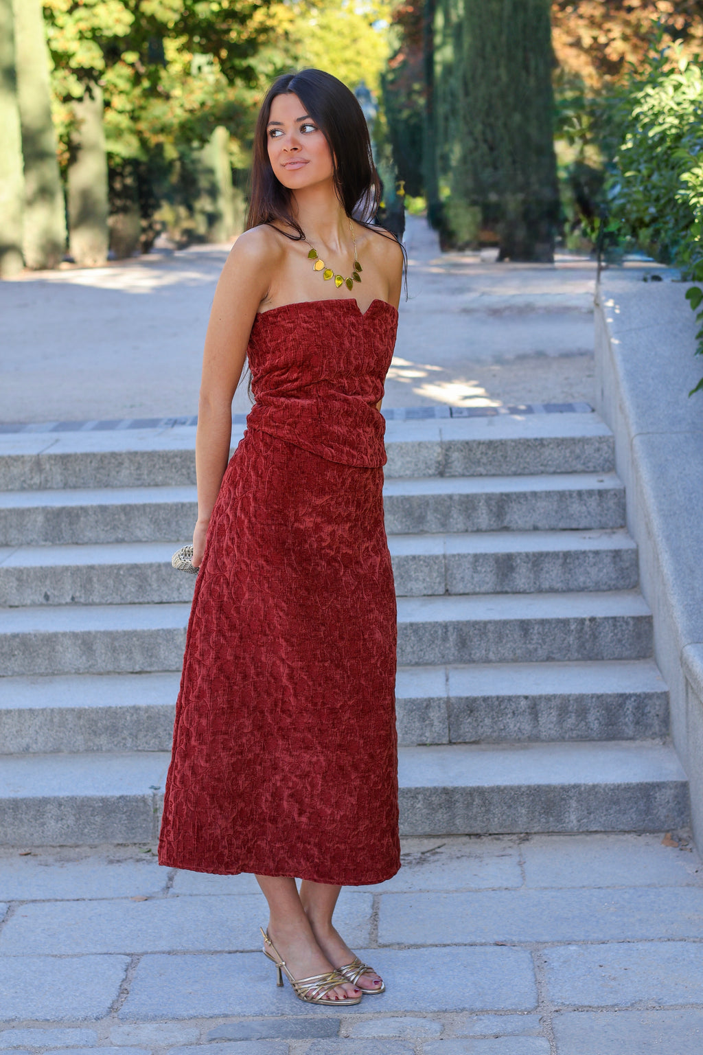 Falda midi caldera| Leonora