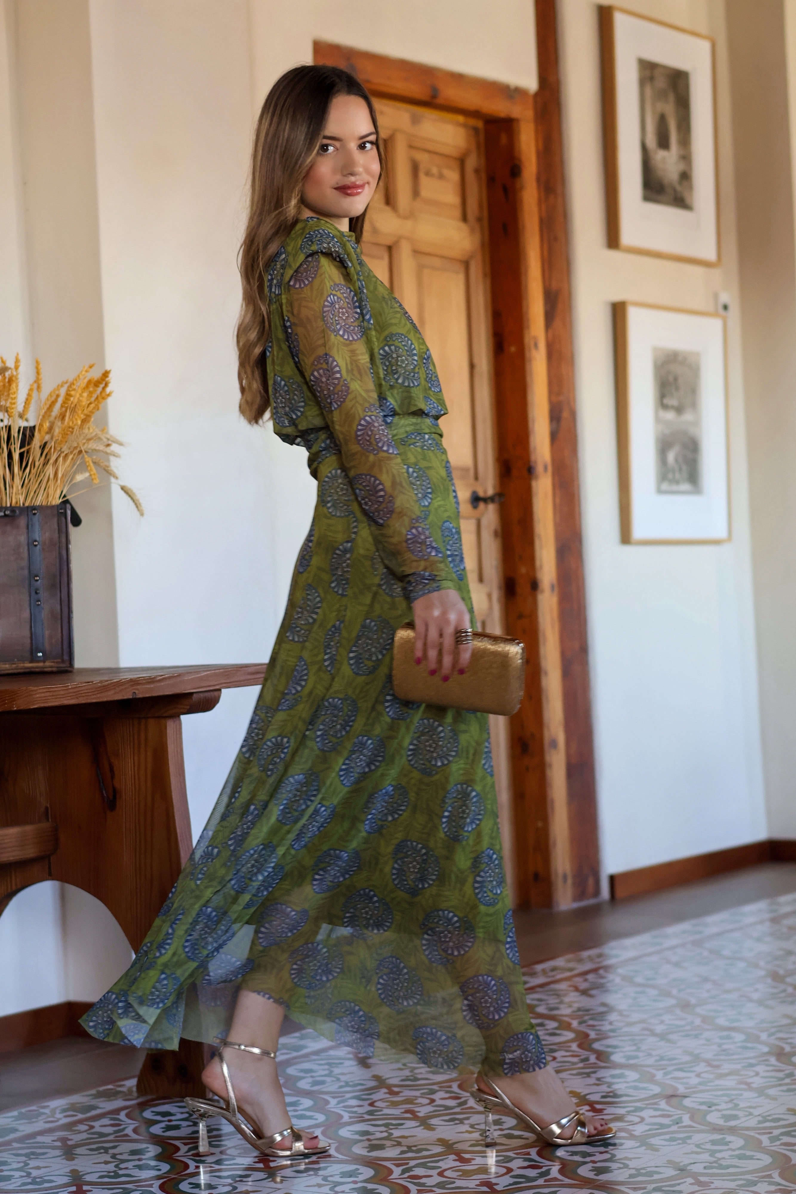 Conjunto estampado verde| Novadeli
