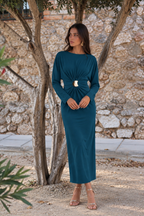 Vestido petróleo| Kira