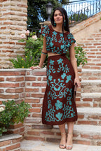 Conjunto midi marrón| Bora Bora