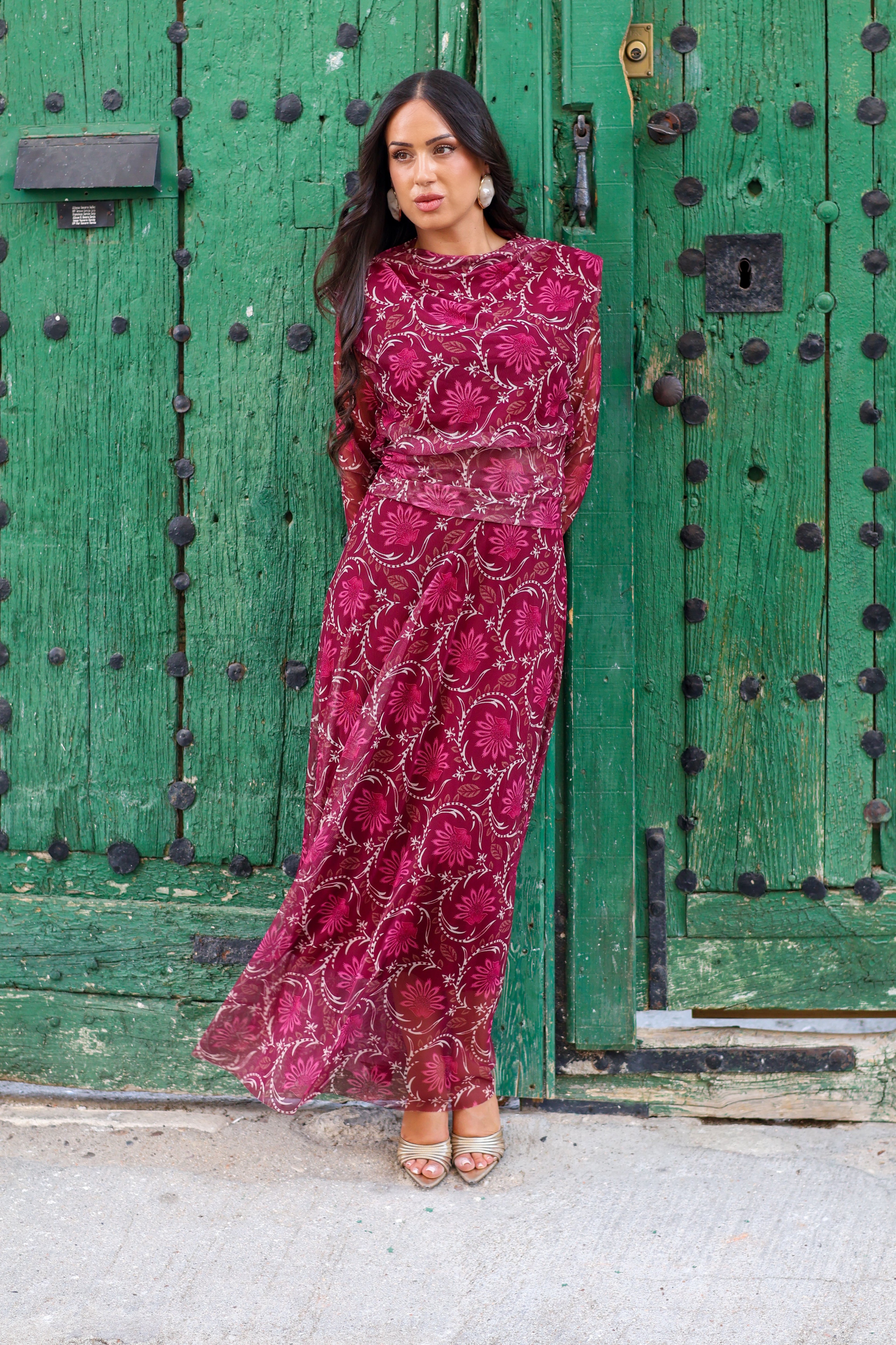 Conjunto estampado rosa| Novadeli