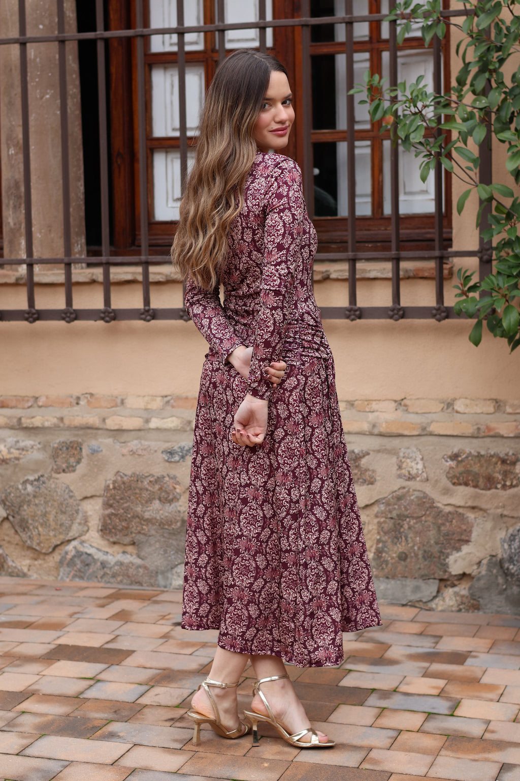 Vestido estampado uva| Marisa