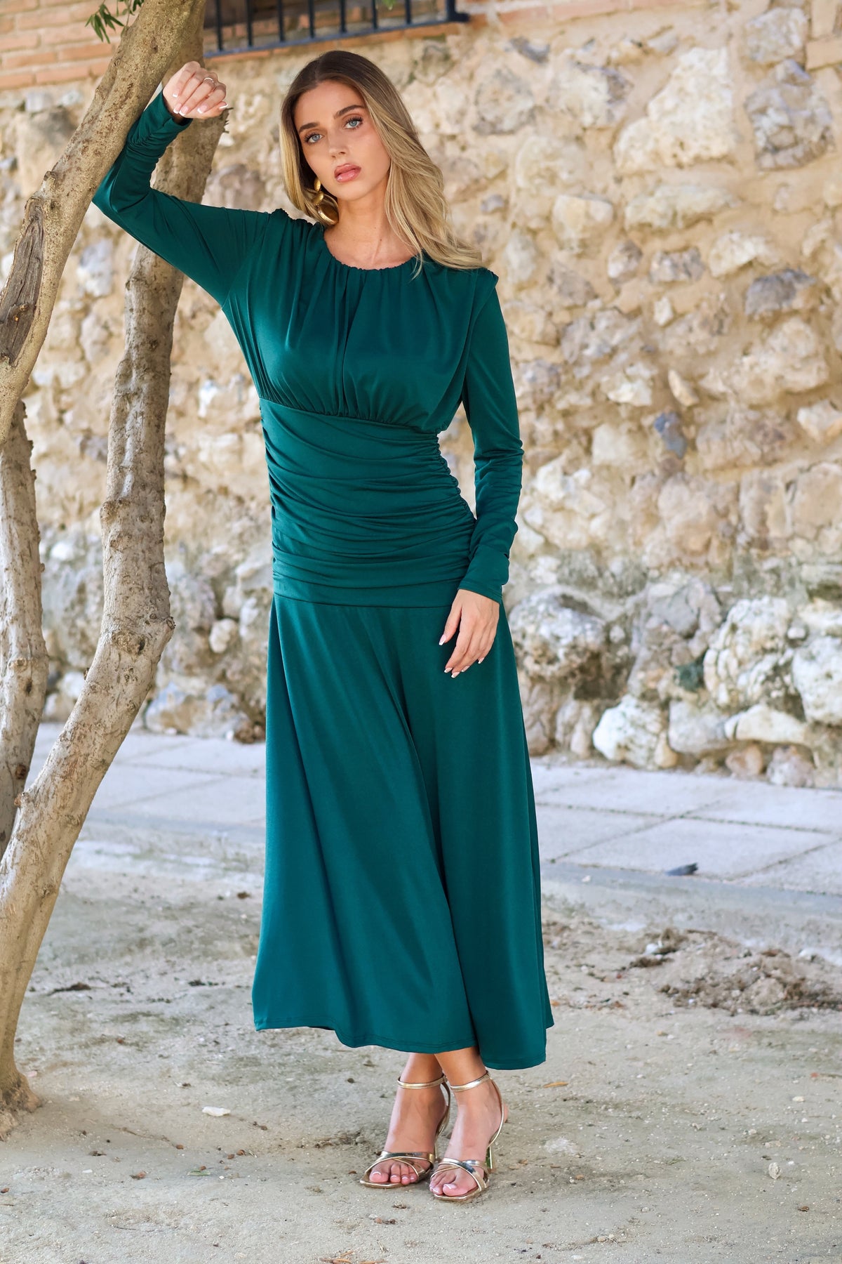 Vestido verde| Olimpia