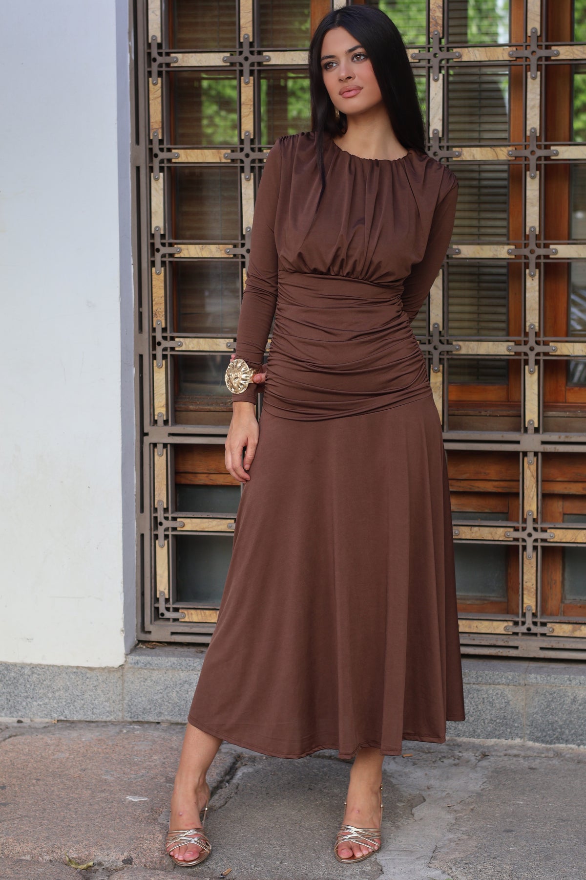 Vestido marrón | Olimpia