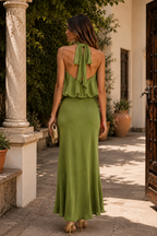 Vestido oliva| Olimpia