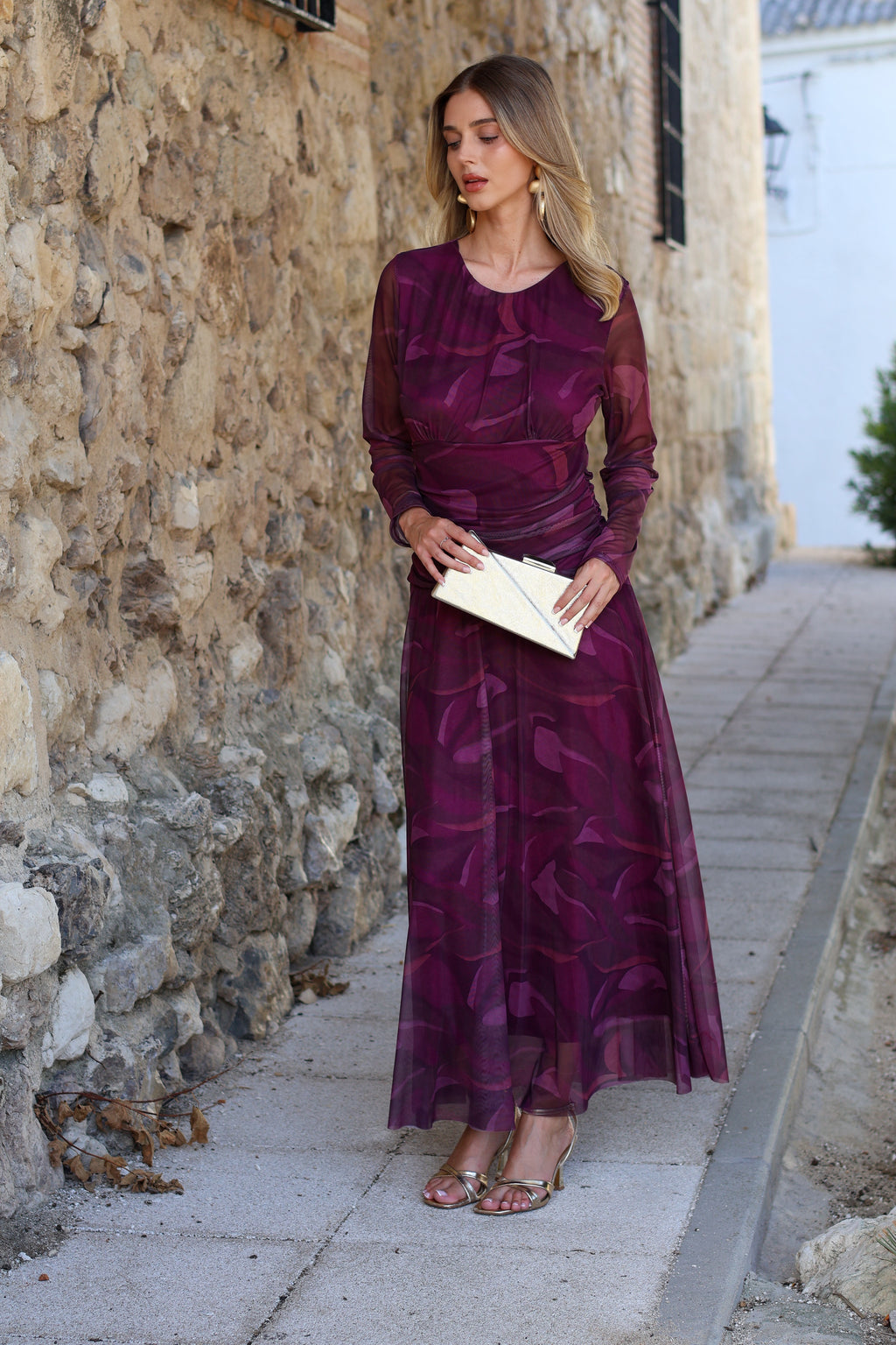 Vestido vino| Lorea