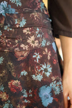 Vestido estampado marrón| Alma