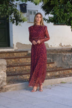 Conjunto estampado morado| Novadeli