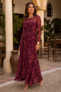 Vestido vino| Sara