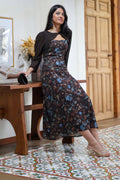 Vestido estampado marrón| Alma
