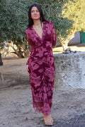 Vestido estampado rosa| Amalfi