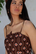 Conjunto marrón estampado| Mistral