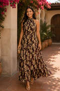 Vestido estampado verde| Miriam