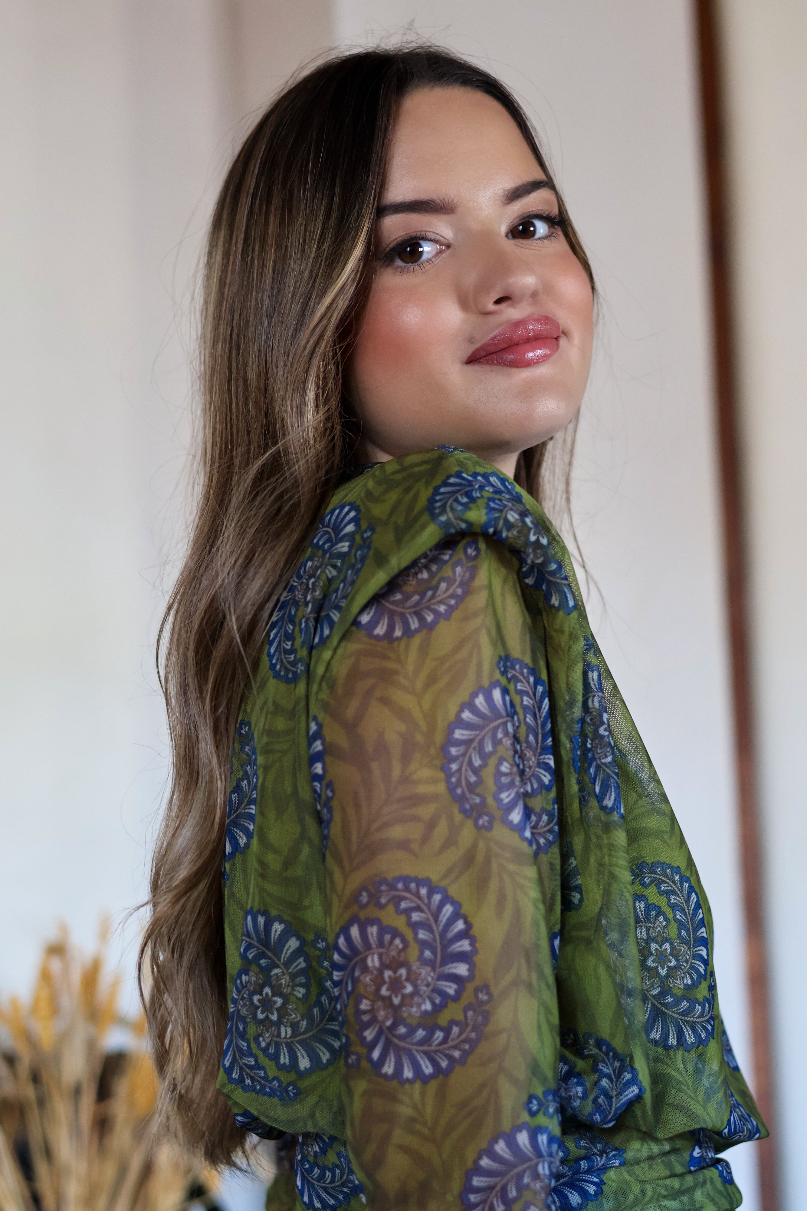Conjunto estampado verde| Novadeli