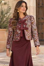 Chaqueta acolchada uva| Elara