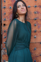 Vestido midi | Esmeralda