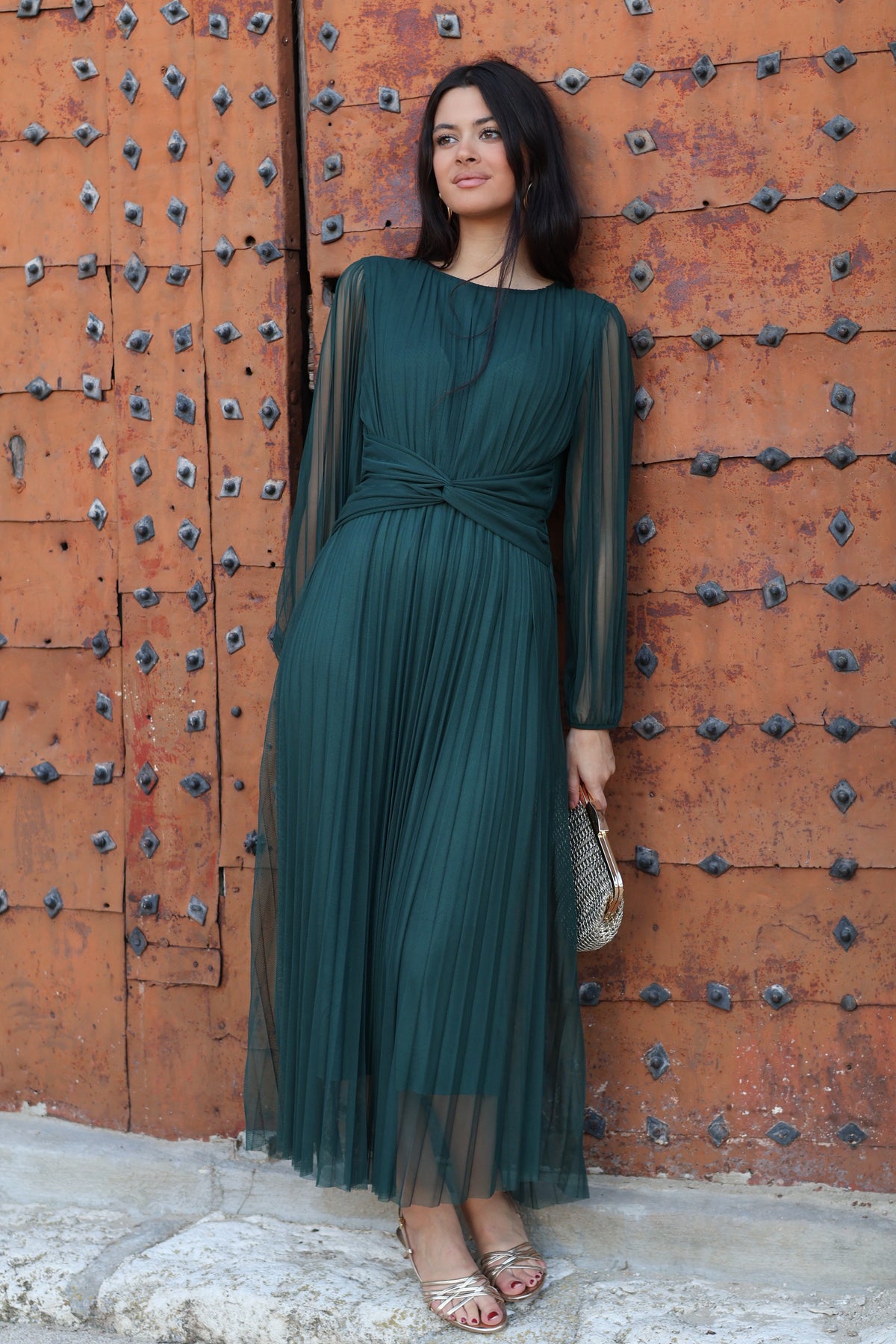 Vestido midi | Esmeralda