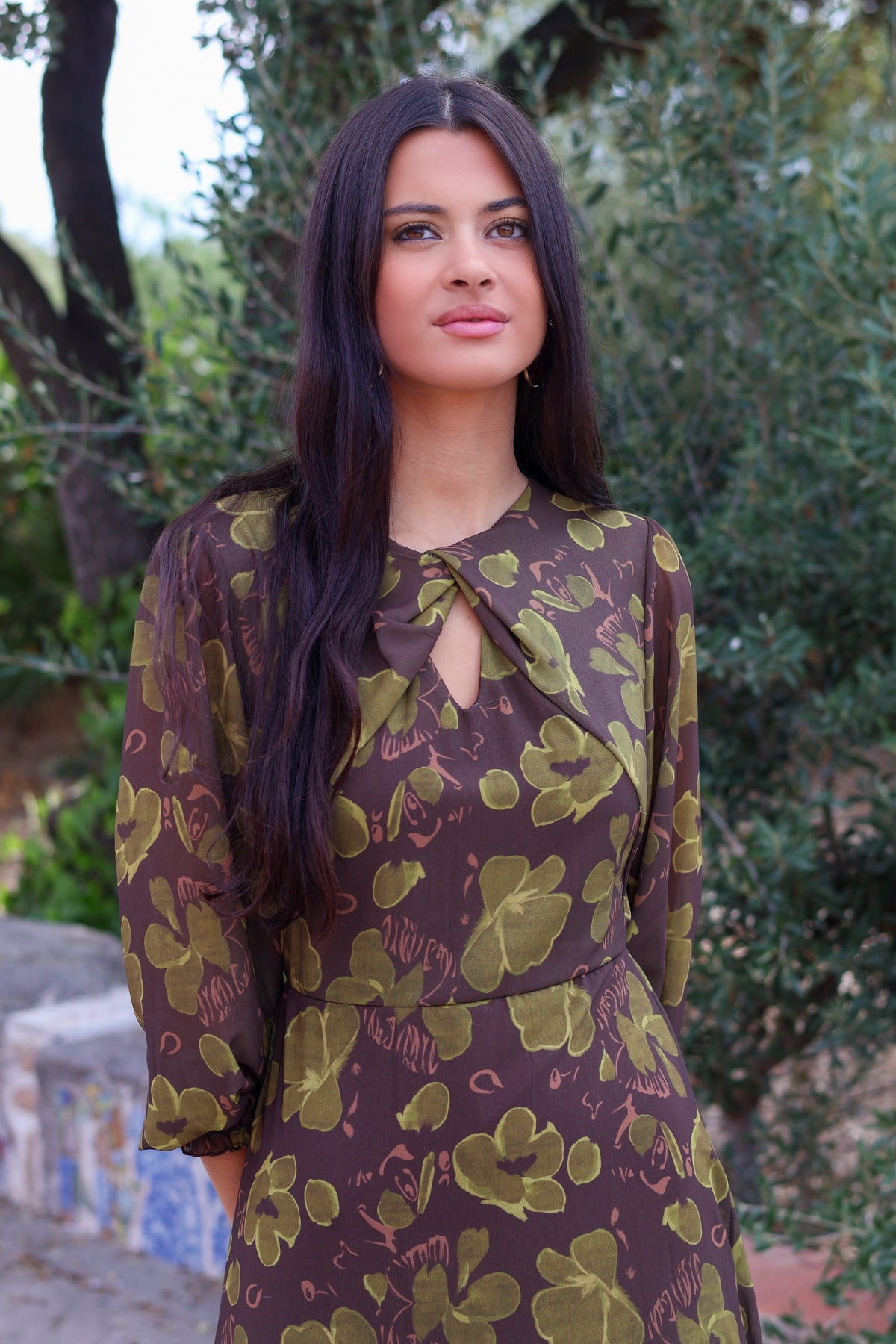 Vestido marrón| Claribel