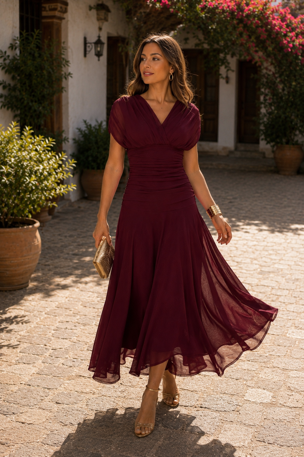 Vestido vino| Zendaya