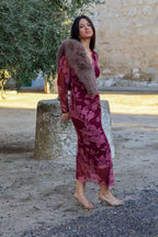 Vestido estampado rosa| Amalfi