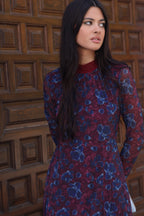 Vestido burdeos| Lisa