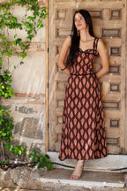 Vestido marrón midi| Solara