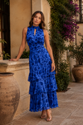 Vestido estampado azul| Minna