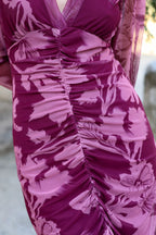 Vestido estampado rosa| Amalfi