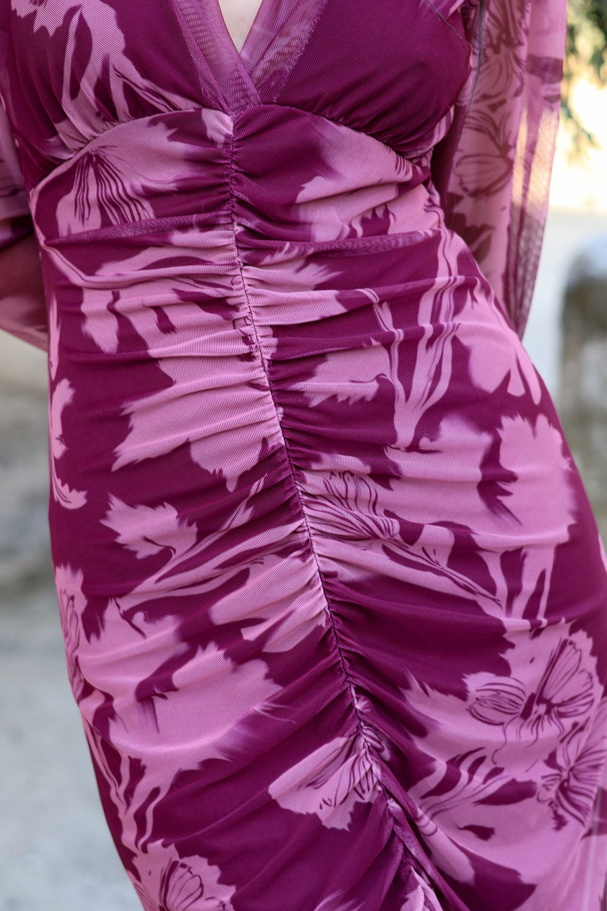Vestido estampado rosa| Amalfi