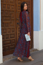 Vestido burdeos| Lisa