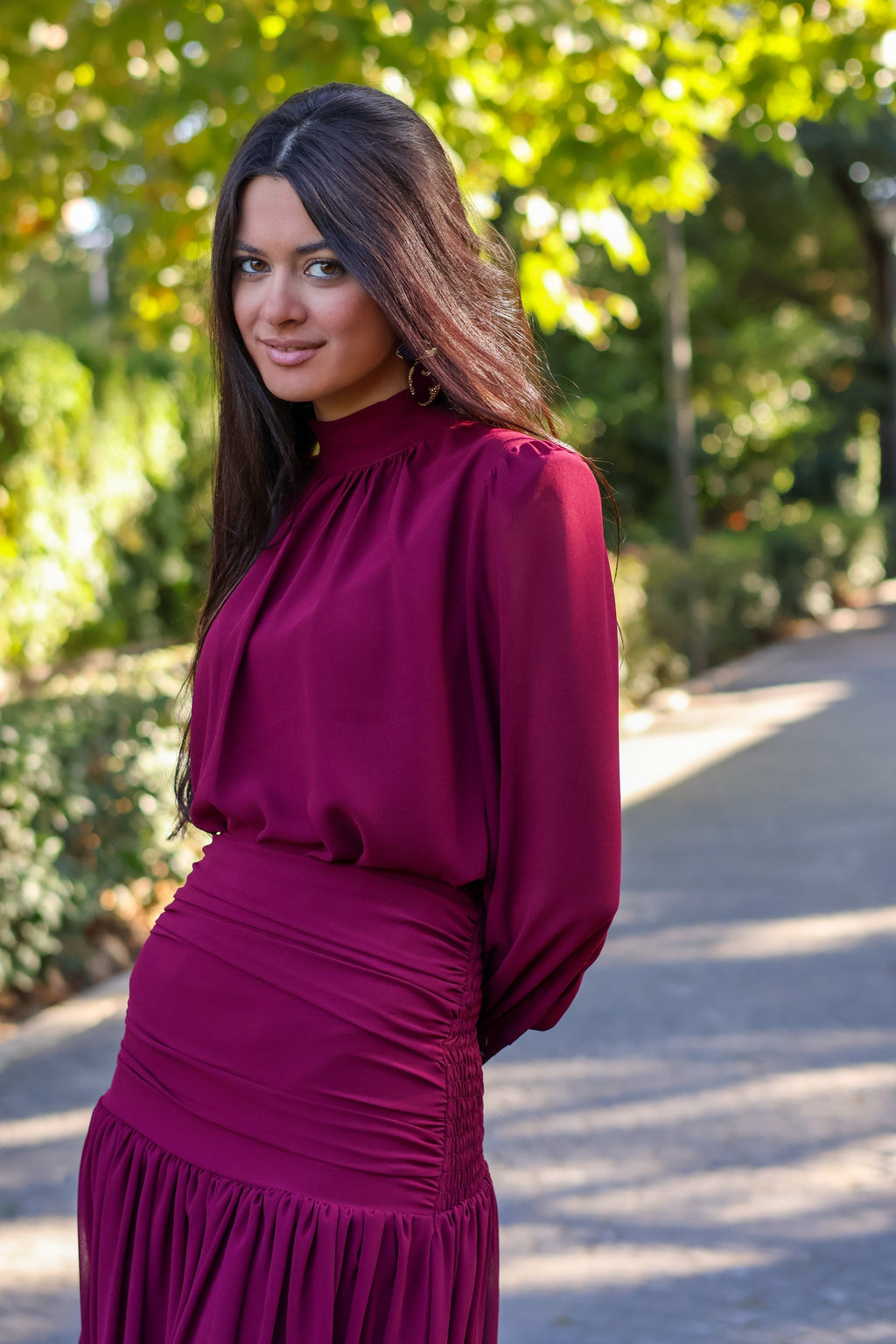Conjunto burdeos| Silvia