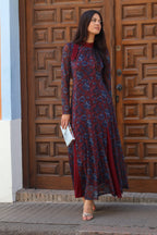 Vestido burdeos| Lisa