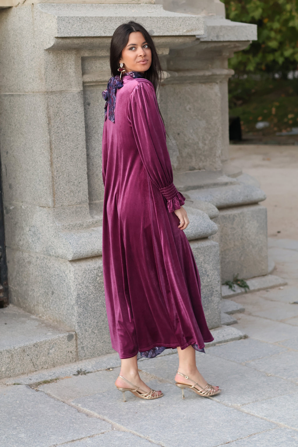 Kimono terciopelo| Magenta