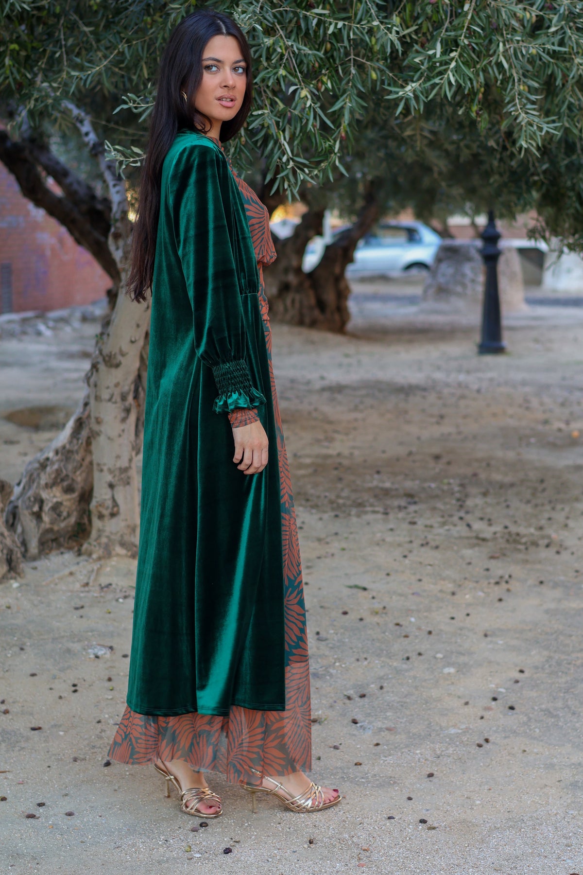 Kimono terciopelo| Verde