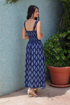 Vestido marino midi| Solara