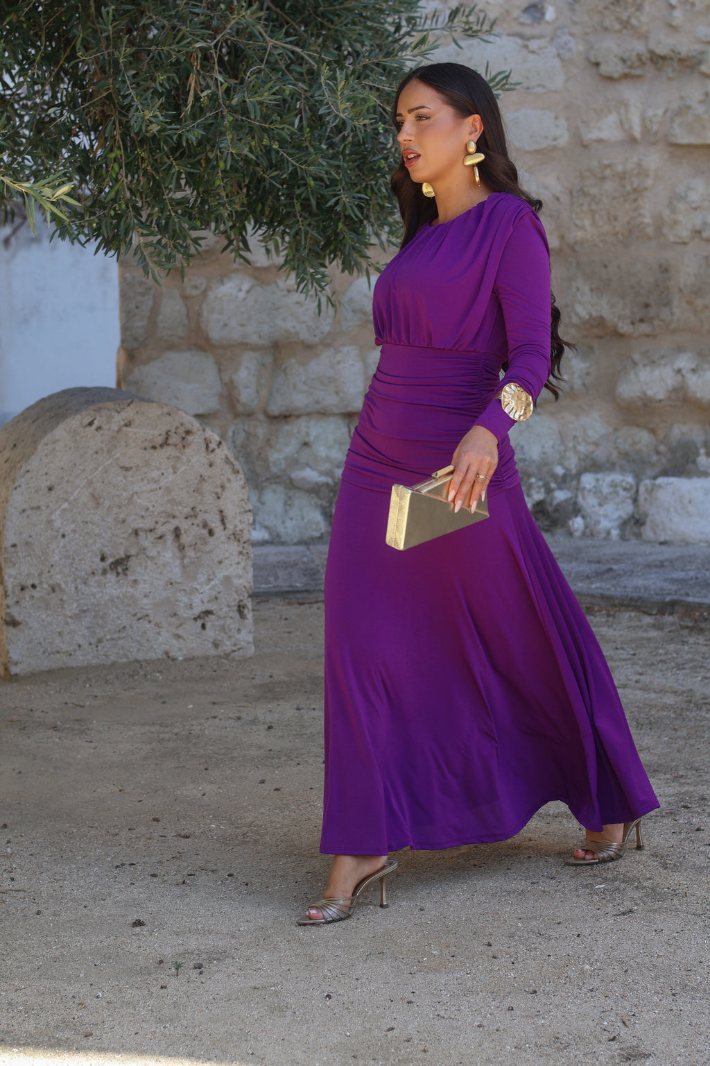 Vestido morado| Olimpia