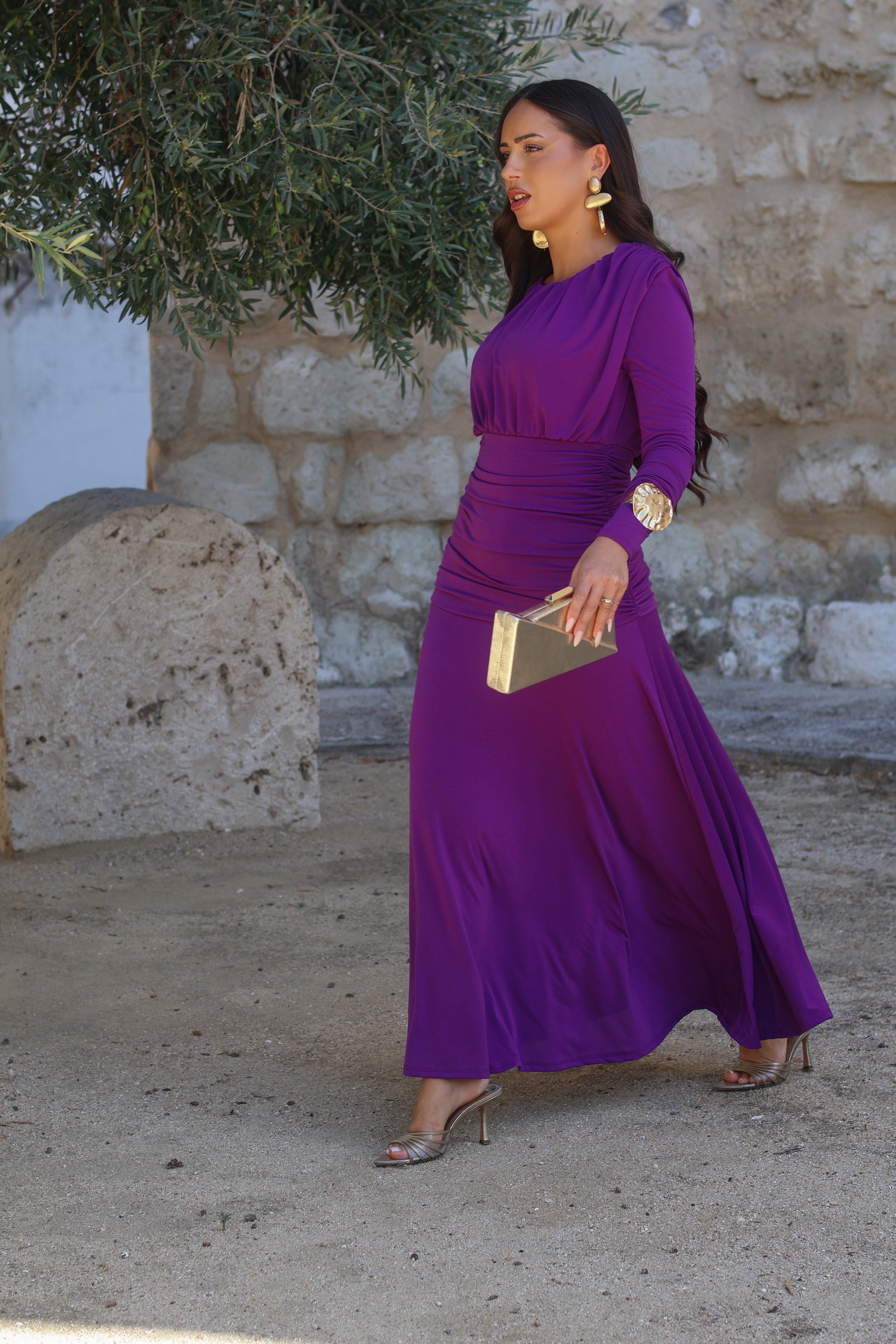 Vestido morado| Olimpia