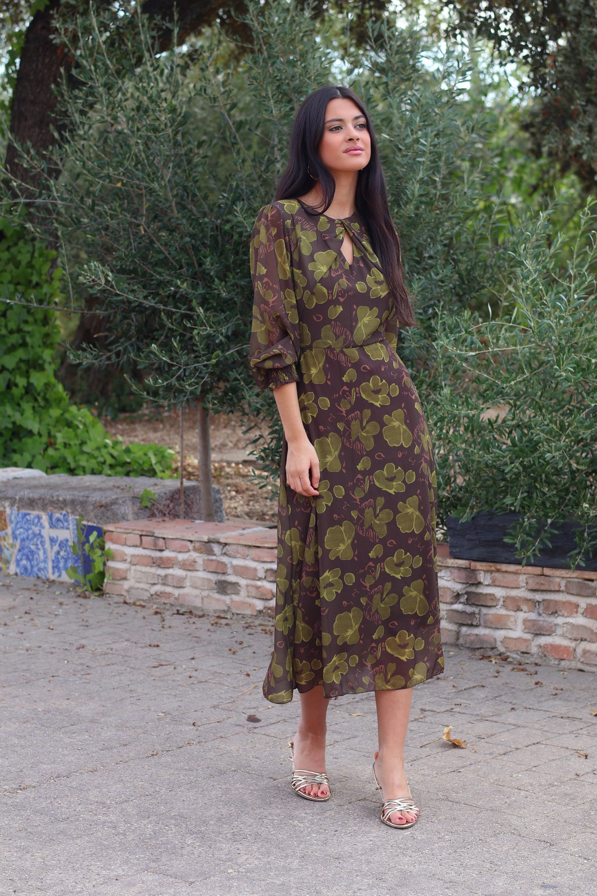 Vestido marrón| Claribel