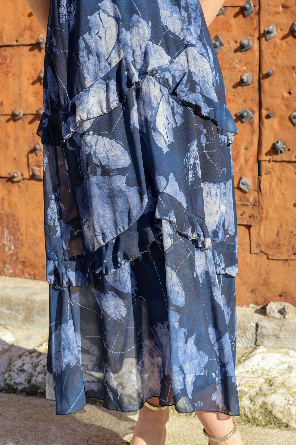 Vestido volante marino| Alexia