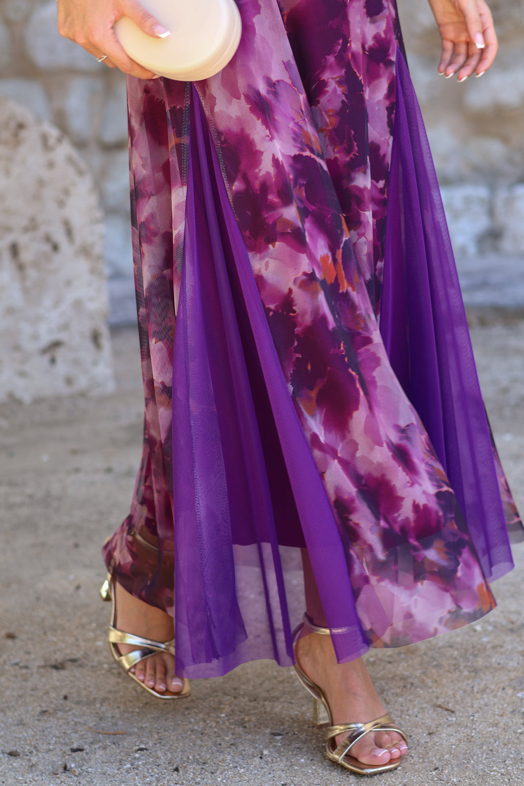 Vestido morado| Lisa