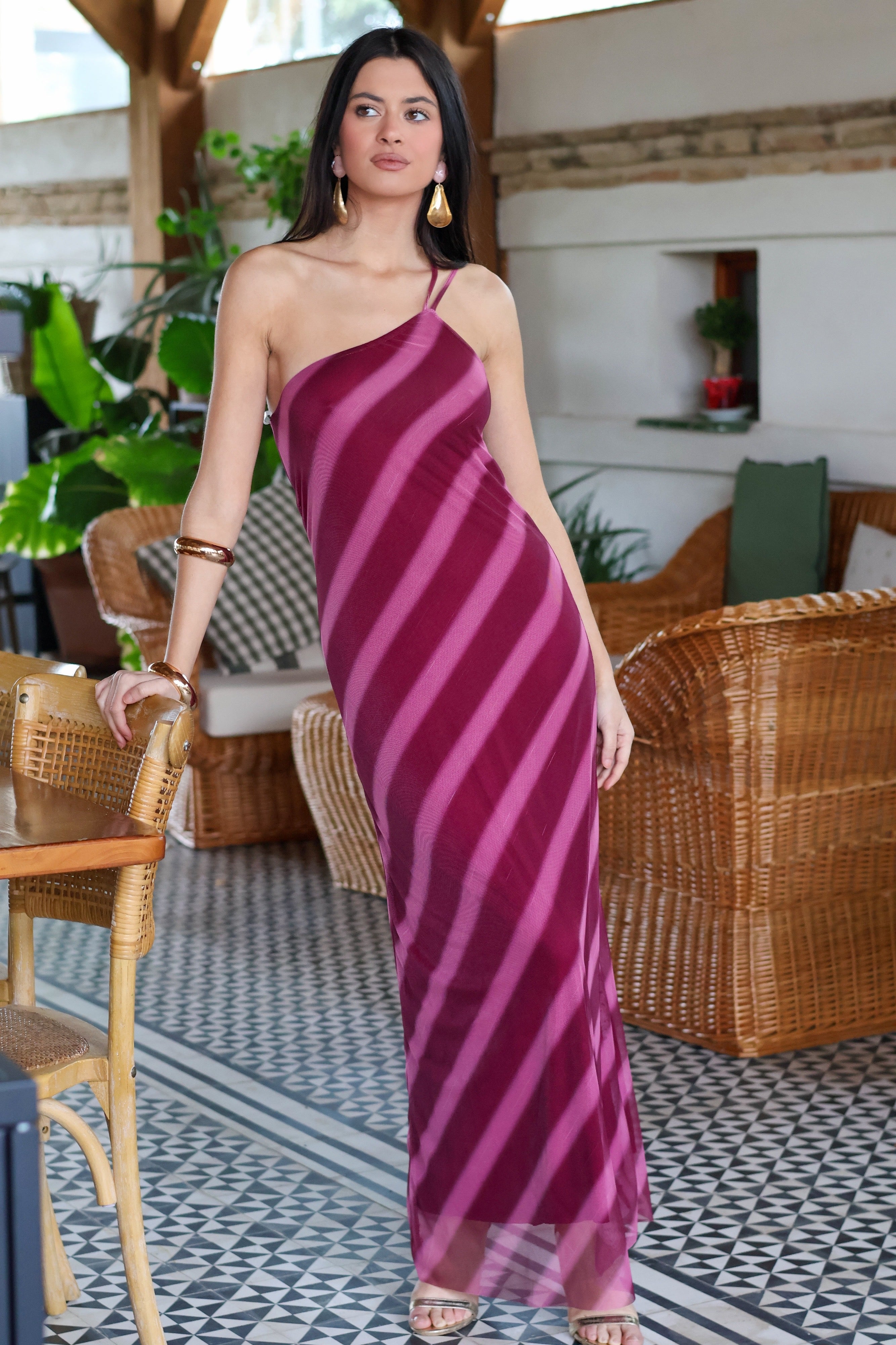 Vestido largo buganvilla| Marea