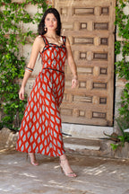 Vestido terracota midi| Solara