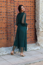 Vestido midi | Esmeralda