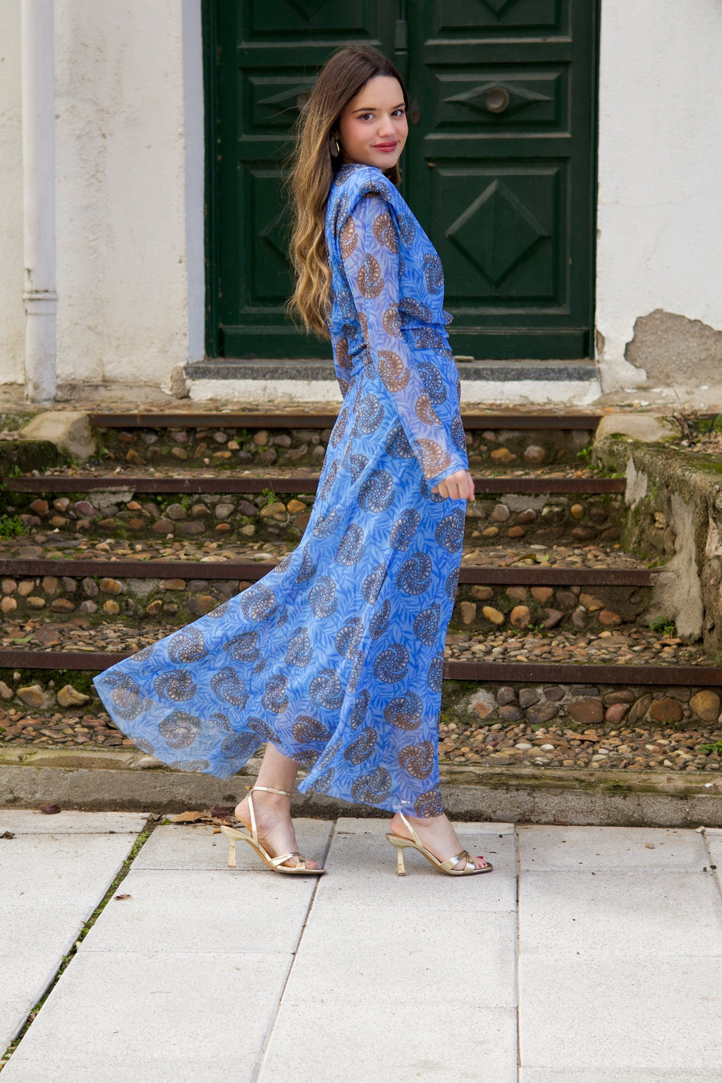 Conjunto estampado azul| Novadeli