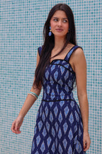 Vestido marino midi| Solara